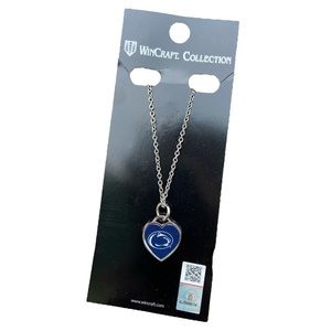 Penn state university ✨ PSU Nittany Lion silver heart necklace